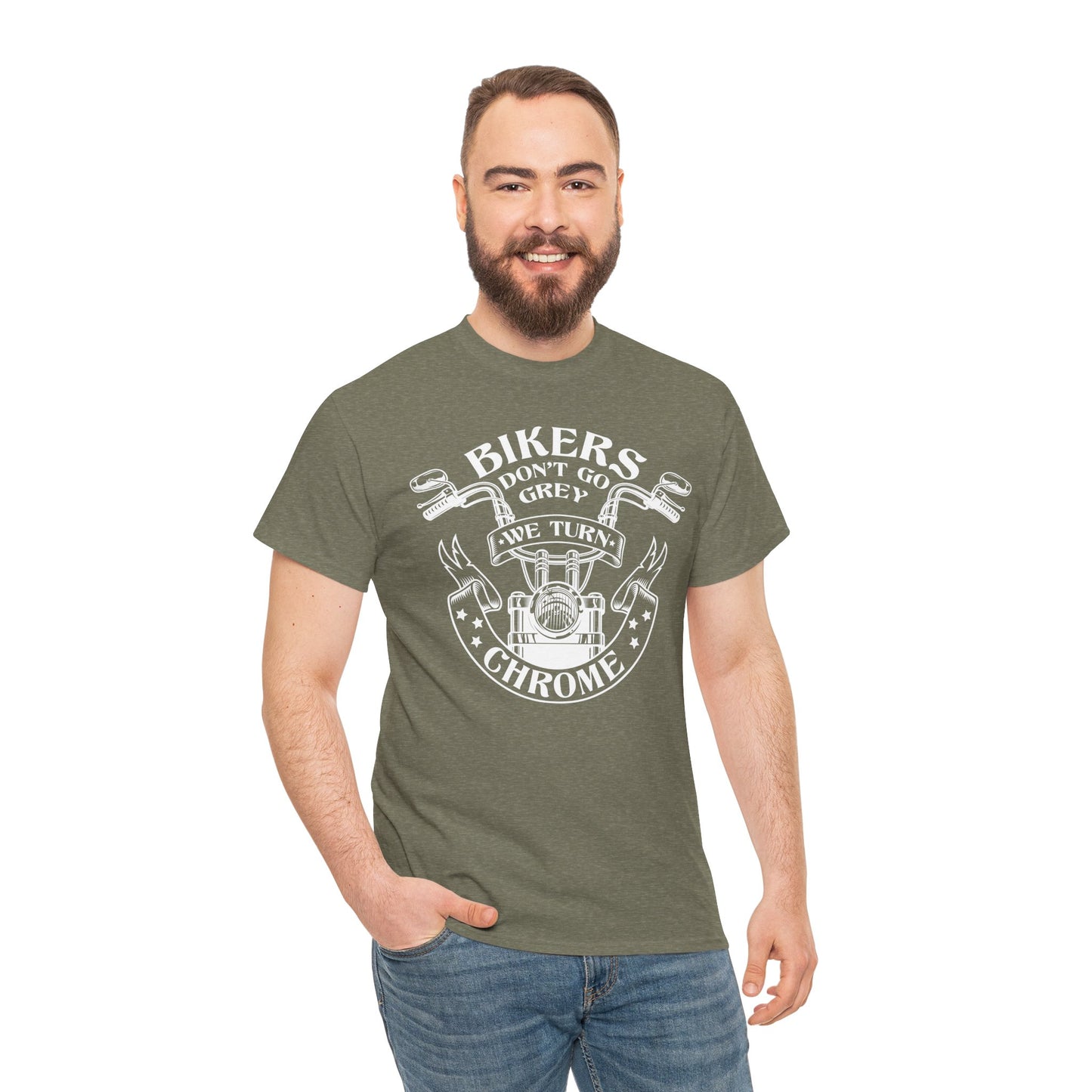 Bikers Don't Go Grey We Turn Chrome T-Shirt