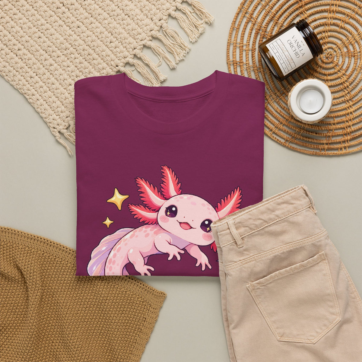 Axolotl Starry Swimmer T-Shirt
