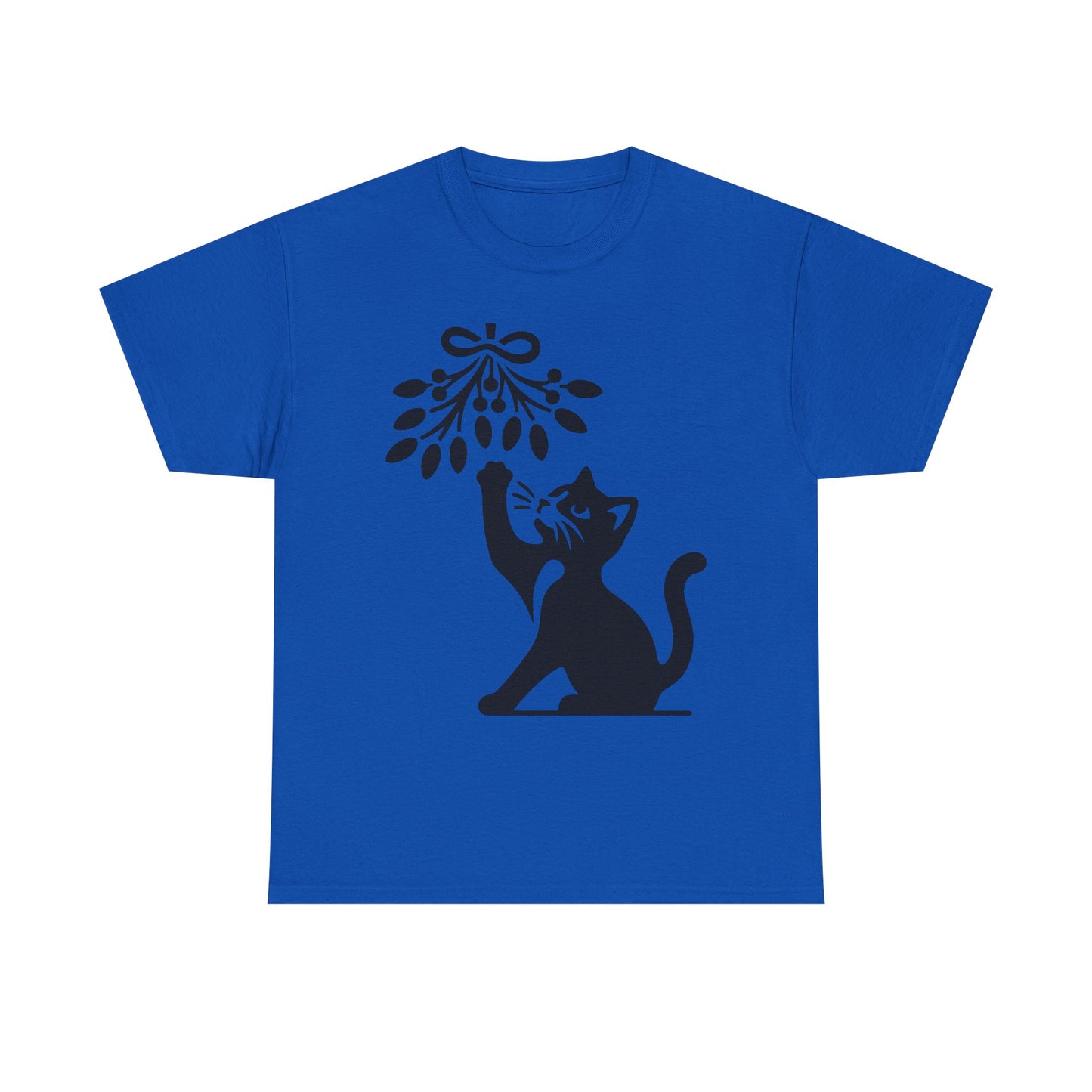 Cat Playing With Mistletoe Tee