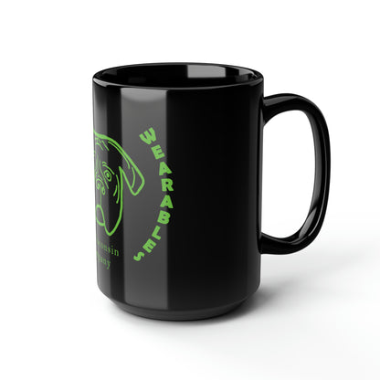 Walter's Green face mug, 15oz