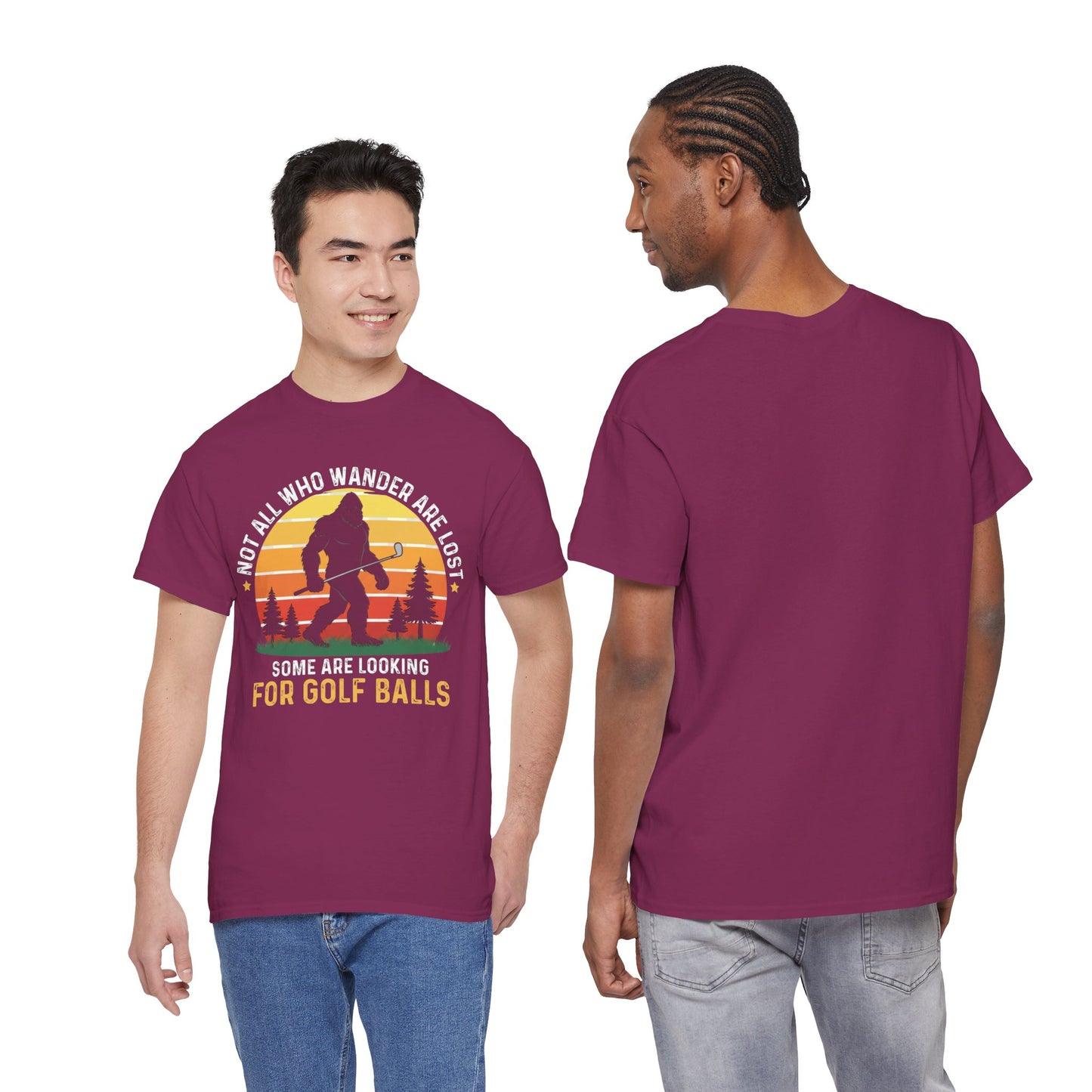 Golf Ball Hunting T‑Shirt — “Not All Who Wander Are Lost… Some Are Looking For Golf Balls”