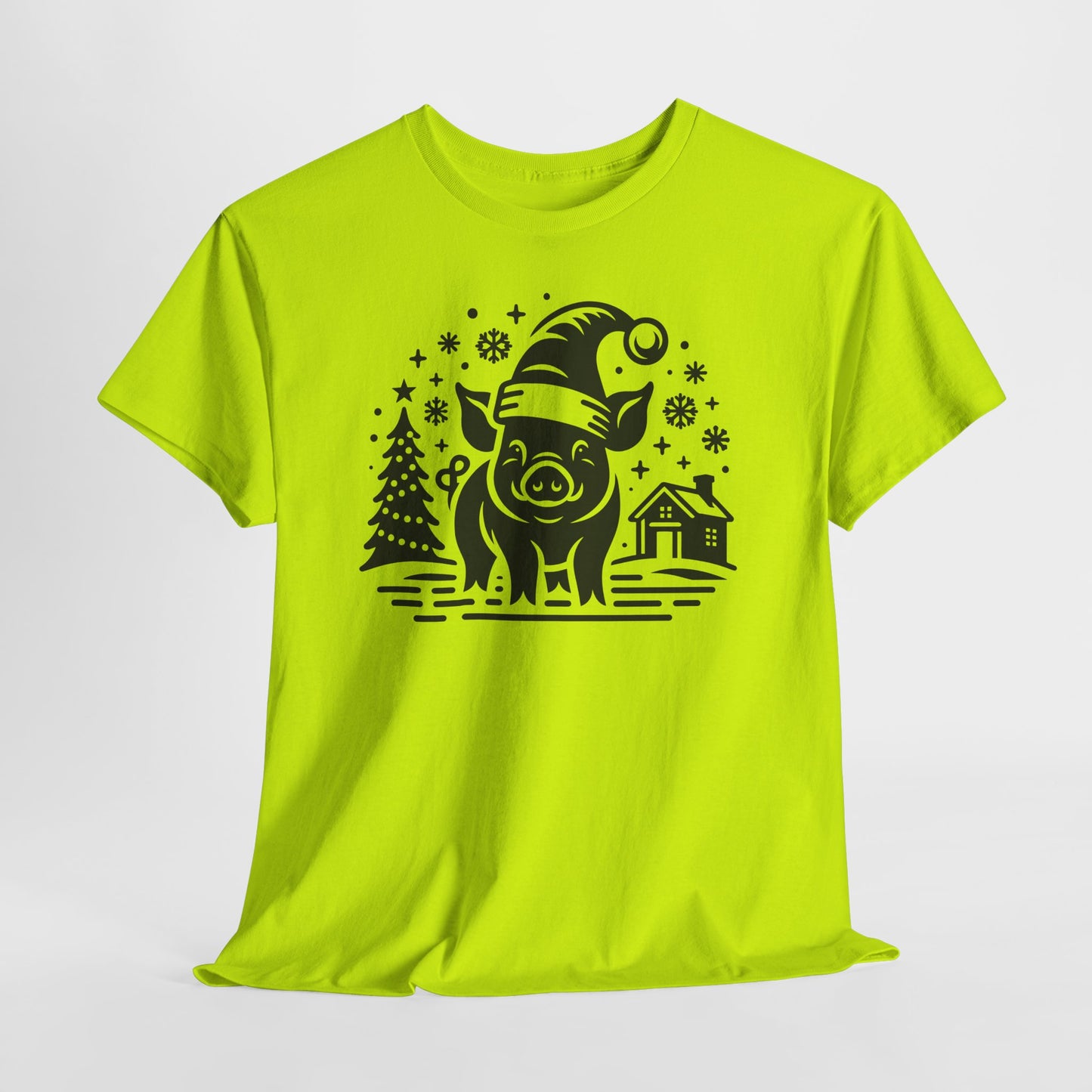 Christmas Pig T‑Shirt — Festive Santa Pig Holiday Tee