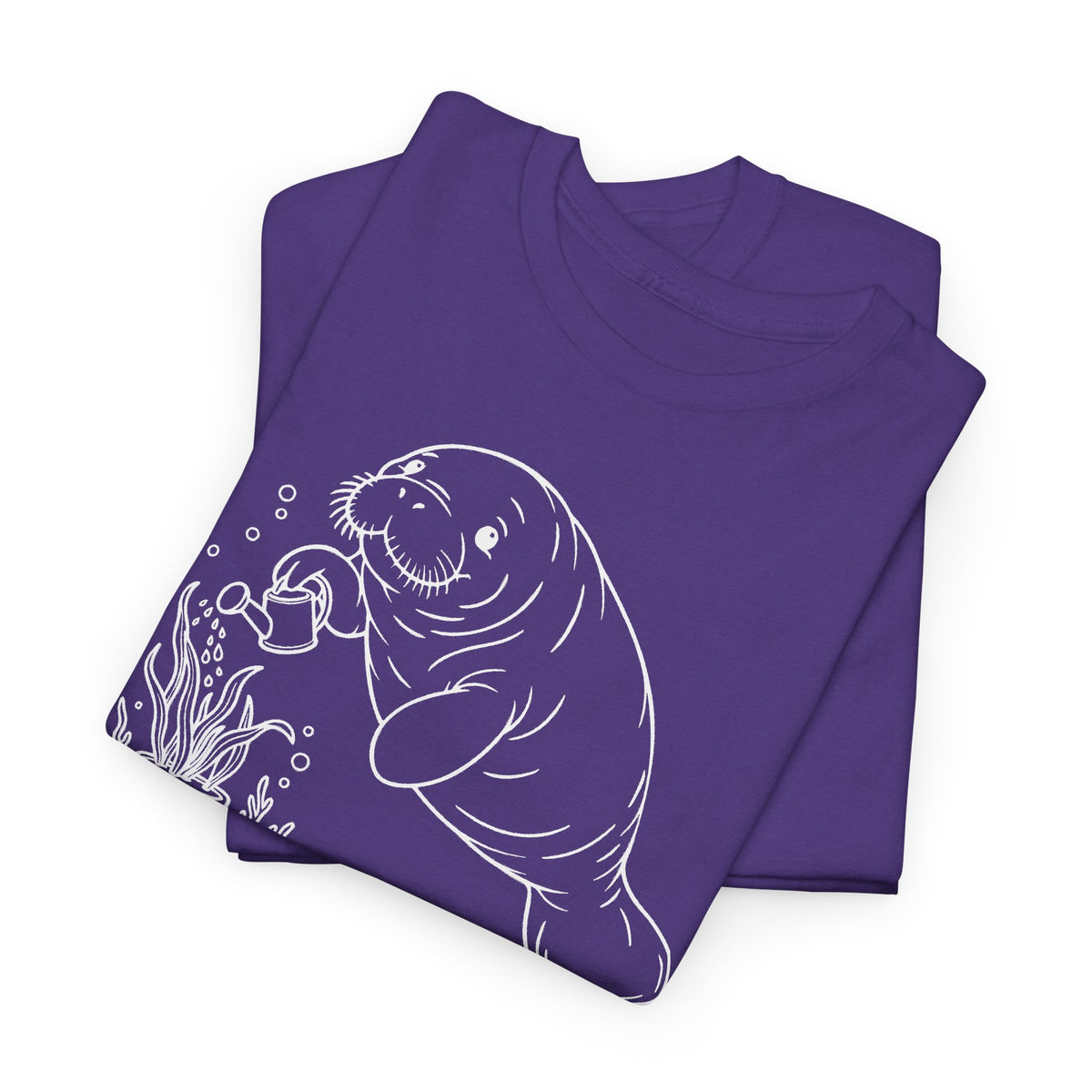 Chubby Mermaid Ocean Gardener Manatee T-Shirt