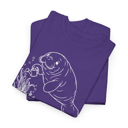 Chubby Mermaid Ocean Gardener Manatee T-Shirt