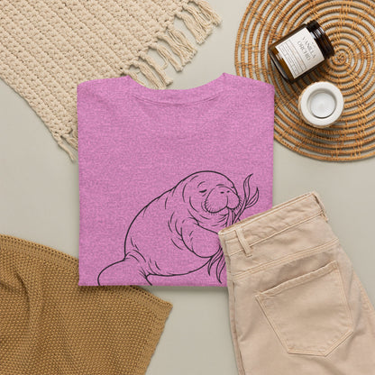 Chubby Mermaid Snack and Nap Manatee T-Shirt