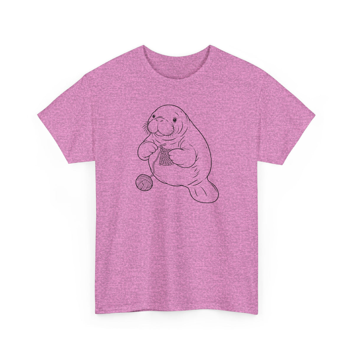 Chubby Mermaid Coastal Crochet Manatee T-Shirt