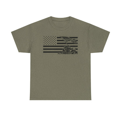 American Flag T‑Shirt — Vintage Military Memorial Tee