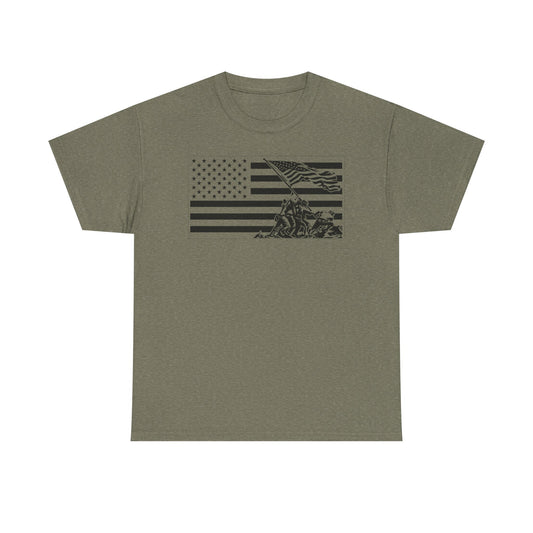 American Flag T‑Shirt — Vintage Military Memorial Tee