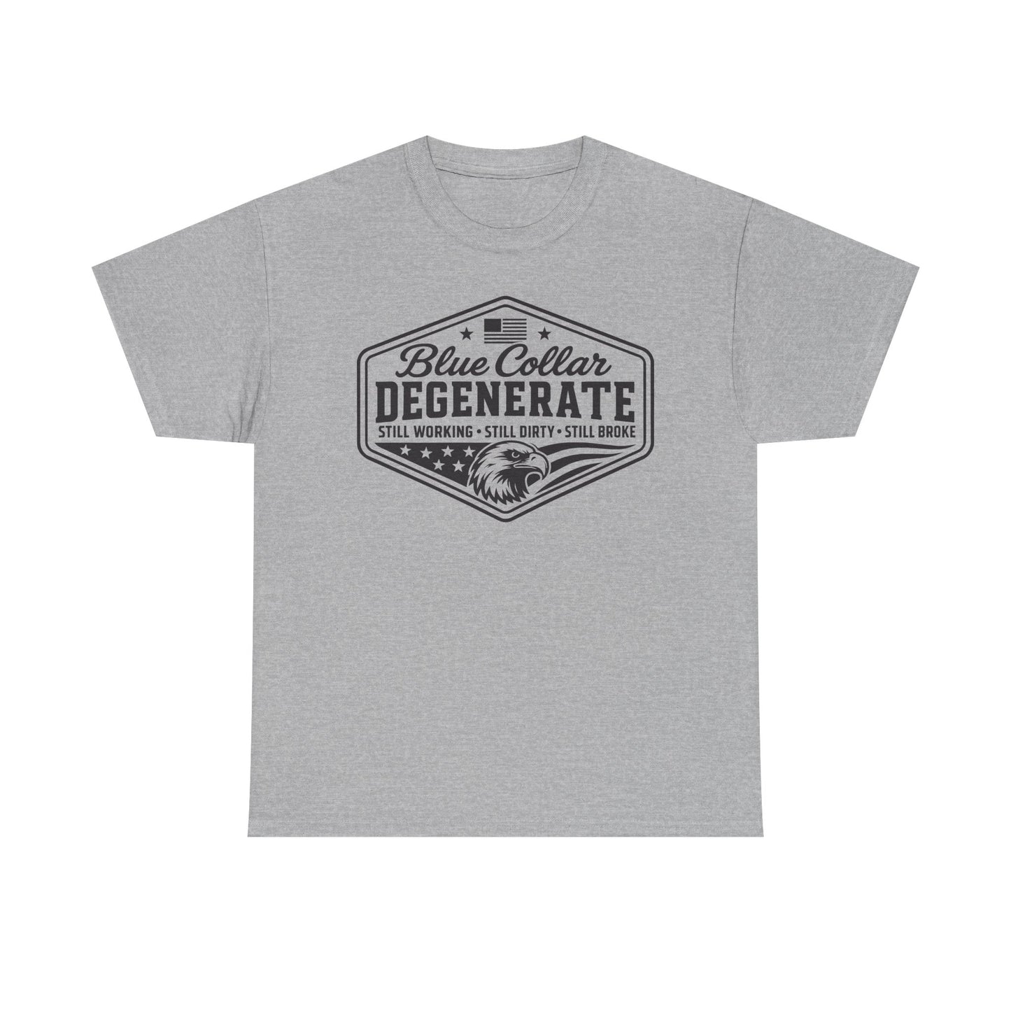 Blue Collar Degenerate T-Shirt — Vintage Workwear Eagle Tee