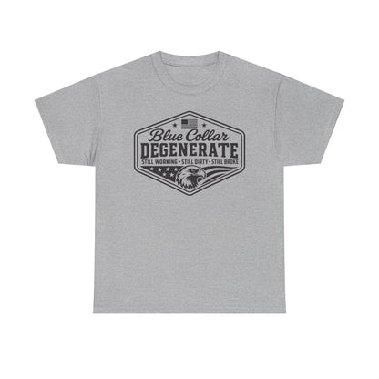 Blue Collar Degenerate T-Shirt — Vintage Workwear Eagle Tee