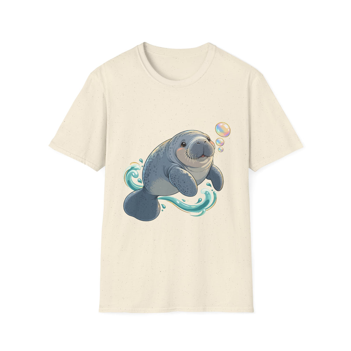 Chubby Mermaid Bubble Wishes Manatee T-Shirt