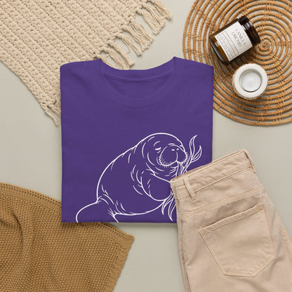 Chubby Mermaid Snack and Nap Manatee T-Shirt