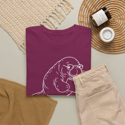 Chubby Mermaid Bookworm Buoyancy Manatee T-Shirt