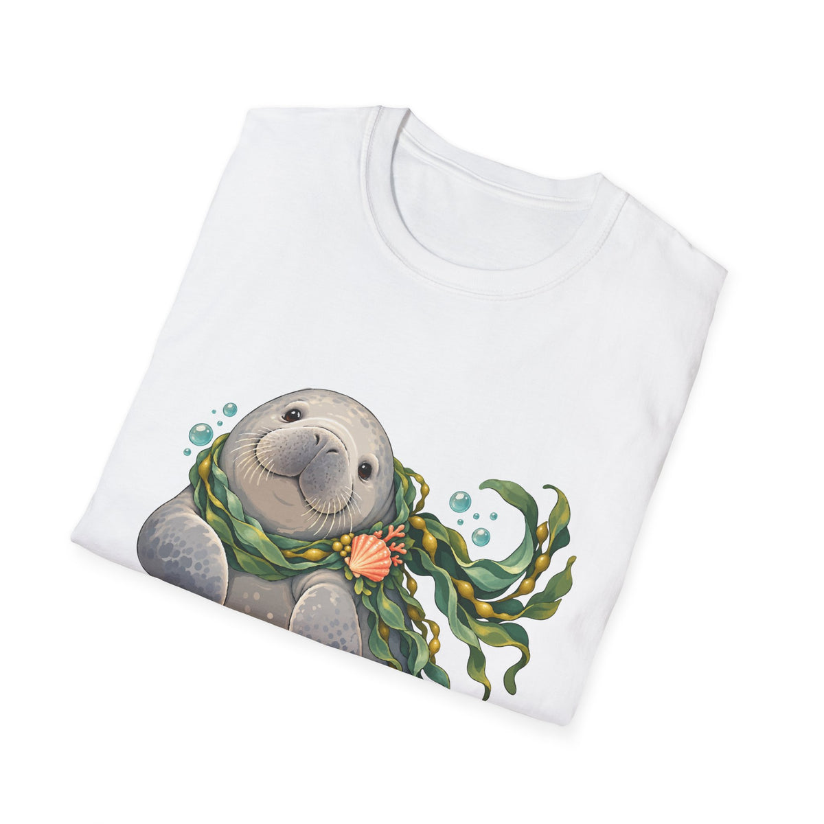 Chubby Mermaid Cozy Kelp Scarf Manatee T-Shirt