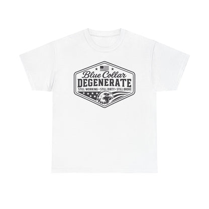 Blue Collar Degenerate T-Shirt — Vintage Workwear Eagle Tee