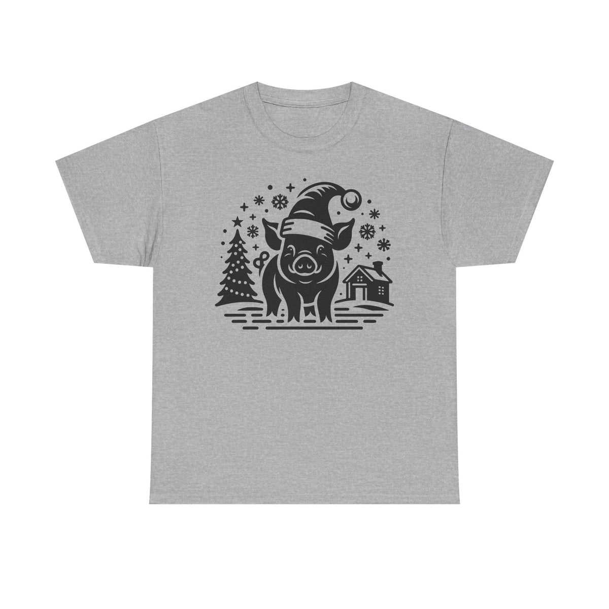 Christmas Pig T-Shirt | Festive Santa Pig Graphic Tee