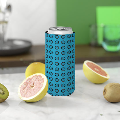 Walter Slim Can Cooler-Blue