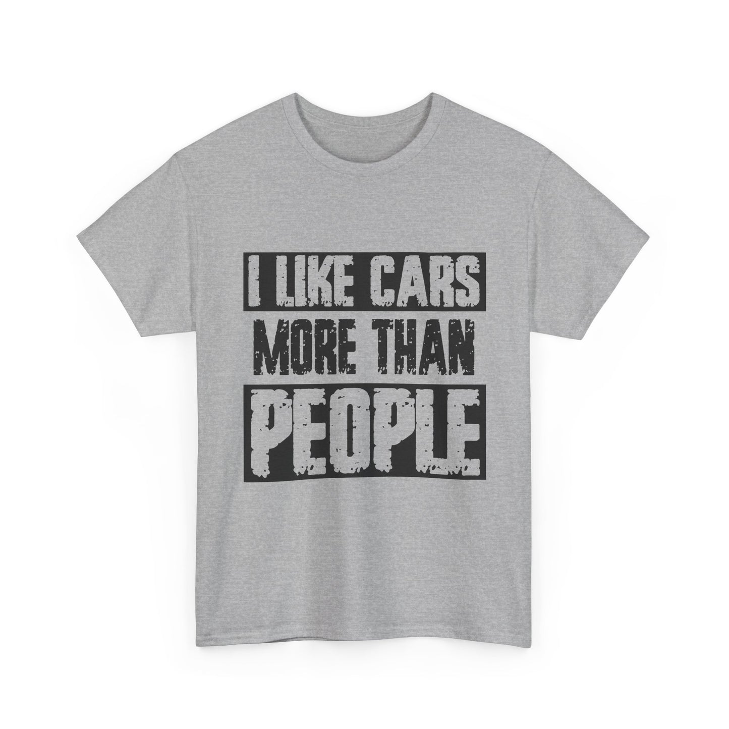 I Like Cars More Than People T-Shirt — Funny Car Lover Tee