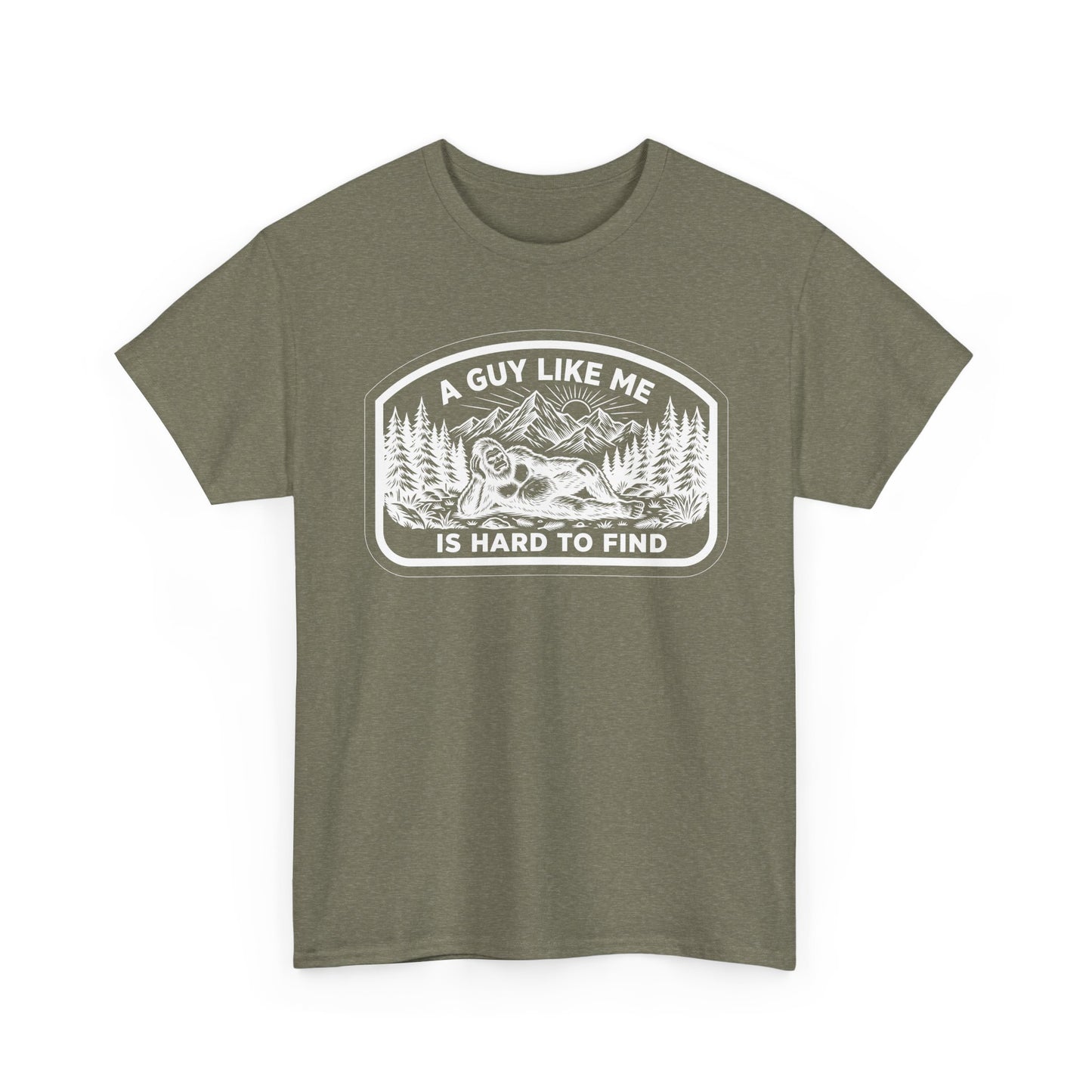 A Guy Like Me Is Hard to Find T-Shirt — Vintage Outdoors Fishing Tee -White