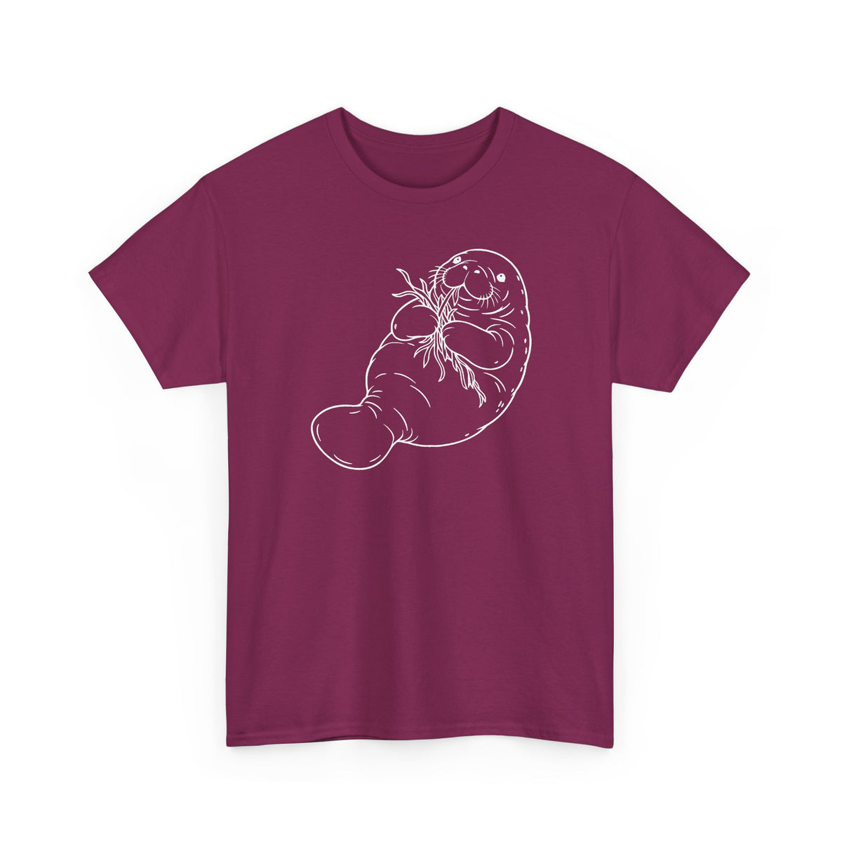 Chubby Mermaid Seagrass Snacker Manatee T-Shirt