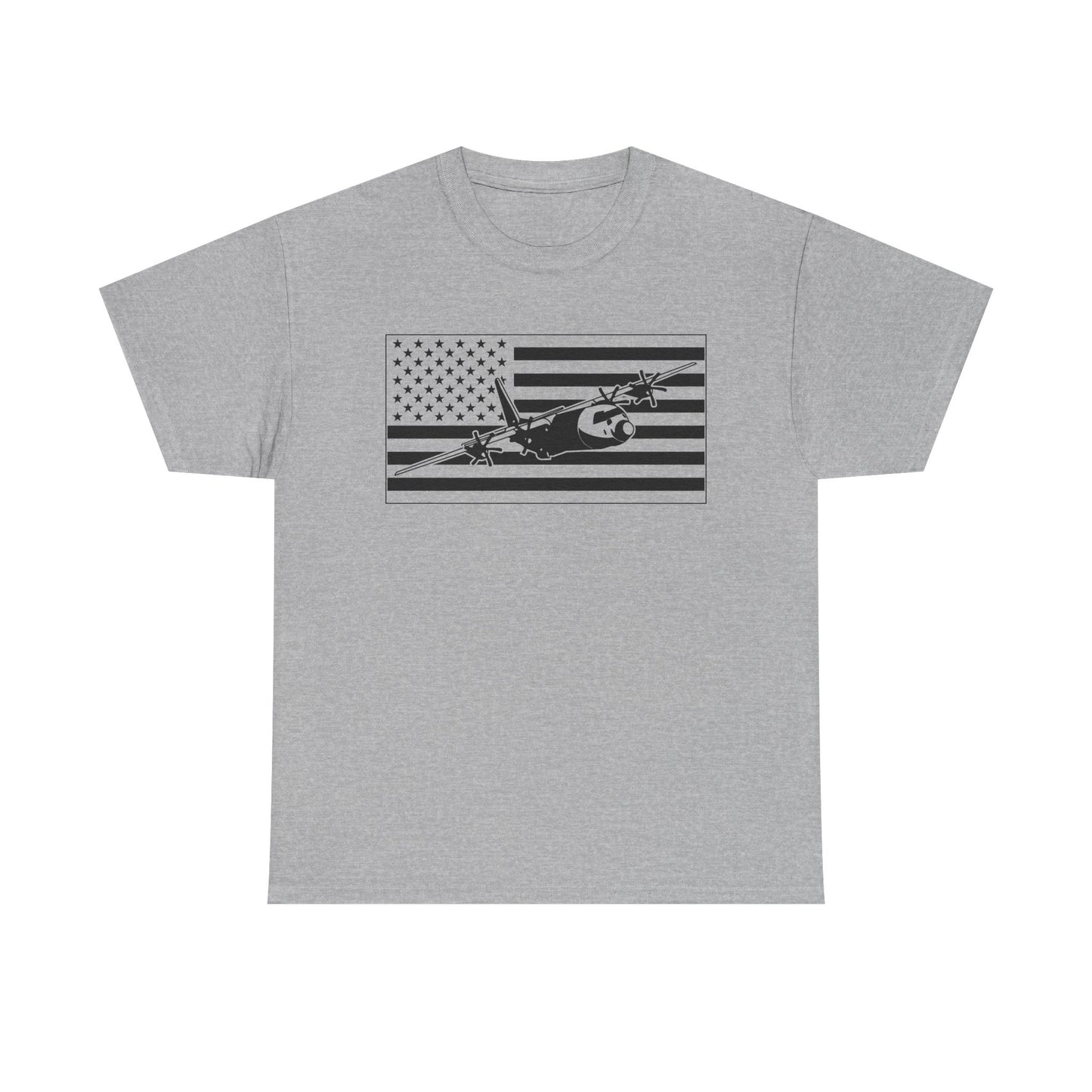 Vintage Military Jet American Flag T-Shirt