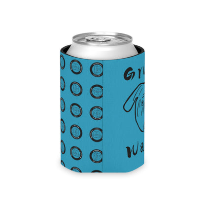 Grumpy Walter Can Cooler- Blue