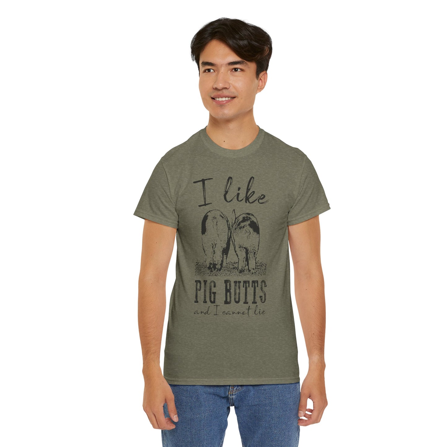 Pig Butts Graphic Tee — I Like Pig Butts Funny Farm Shirt