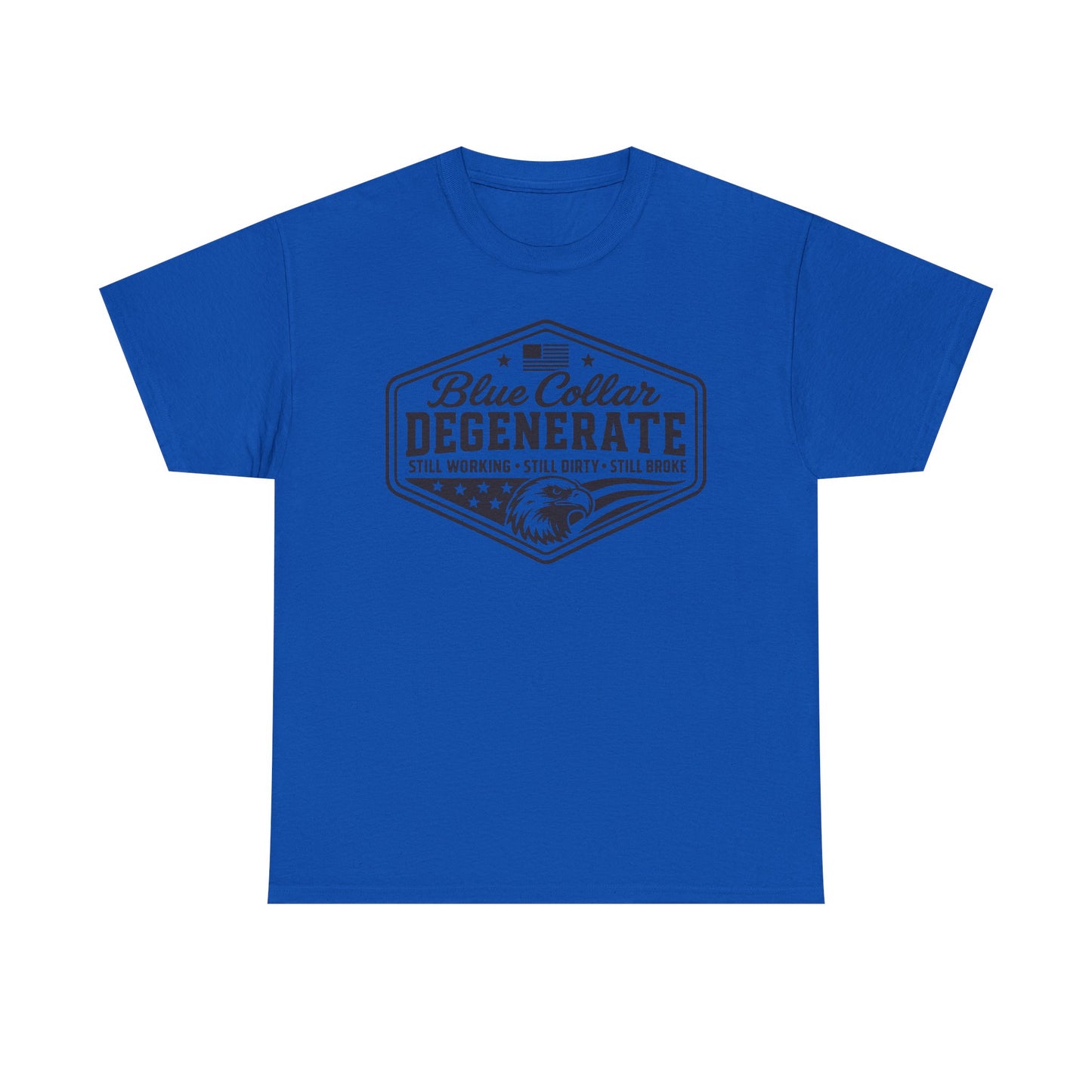 Blue Collar Degenerate T-Shirt — Vintage Workwear Eagle Tee