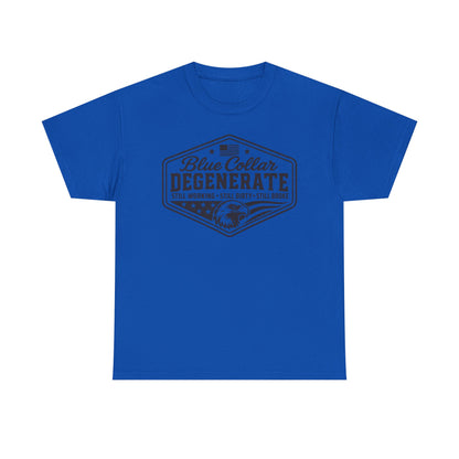 Blue Collar Degenerate T-Shirt — Vintage Workwear Eagle Tee