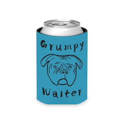 Grumpy Walter Can Cooler- Blue