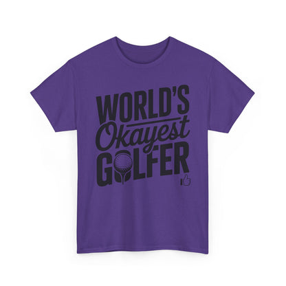 World's Okayest Golfer T-Shirt — Funny Golf Tee Gift
