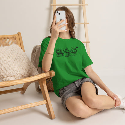 by the Fire T-Shirt — Whimsical Woodland Camping Tee