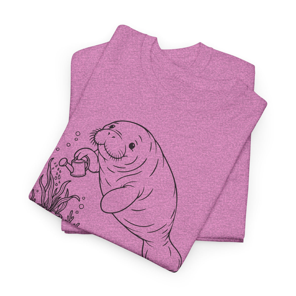 Chubby Mermaid Ocean Gardener Manatee T-Shirt