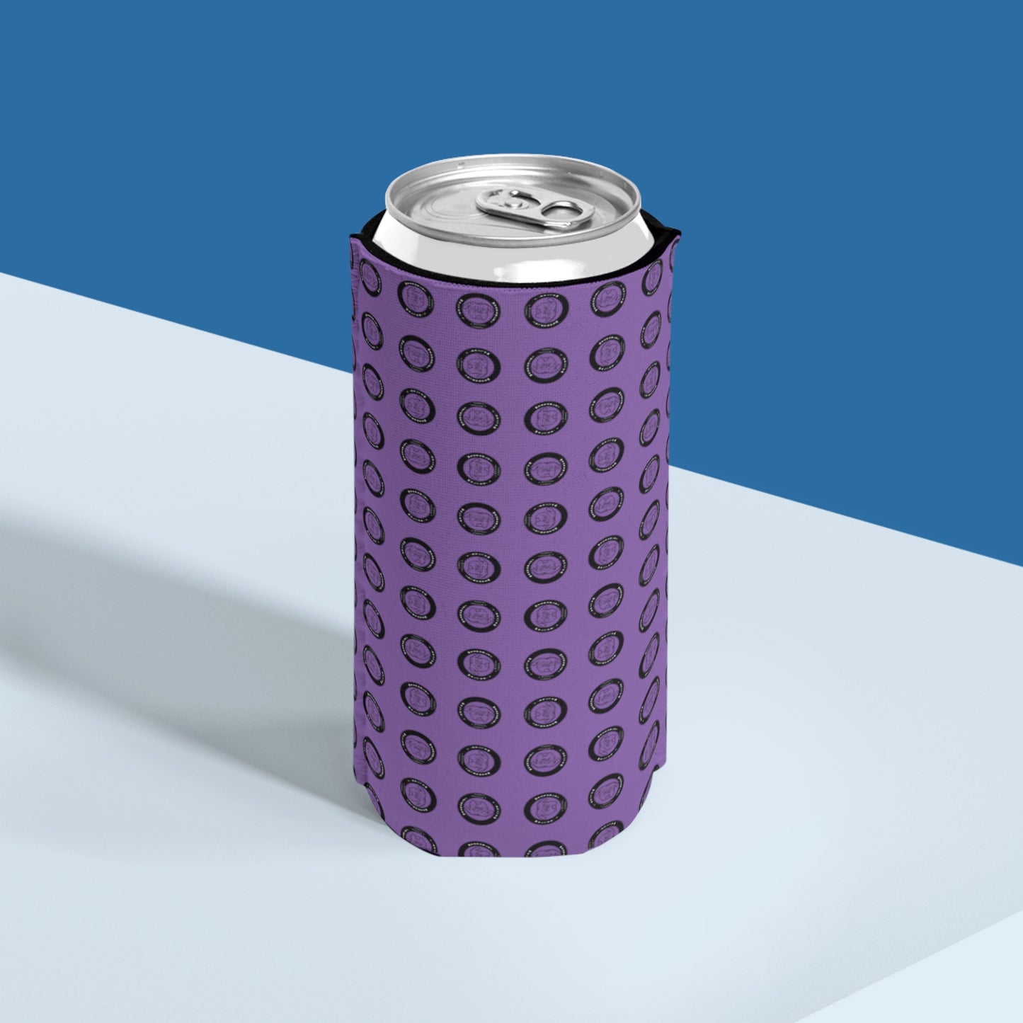 Walter Slim Can Cooler- Purple