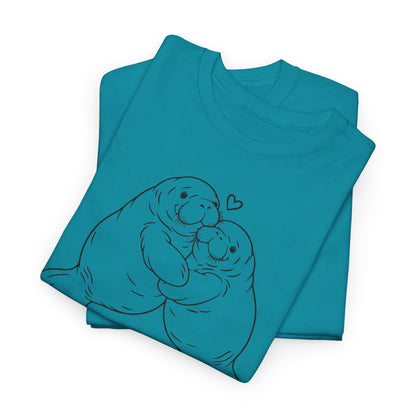 Chubby Mermaid Big Hug Lagoon Manatee T-Shirt