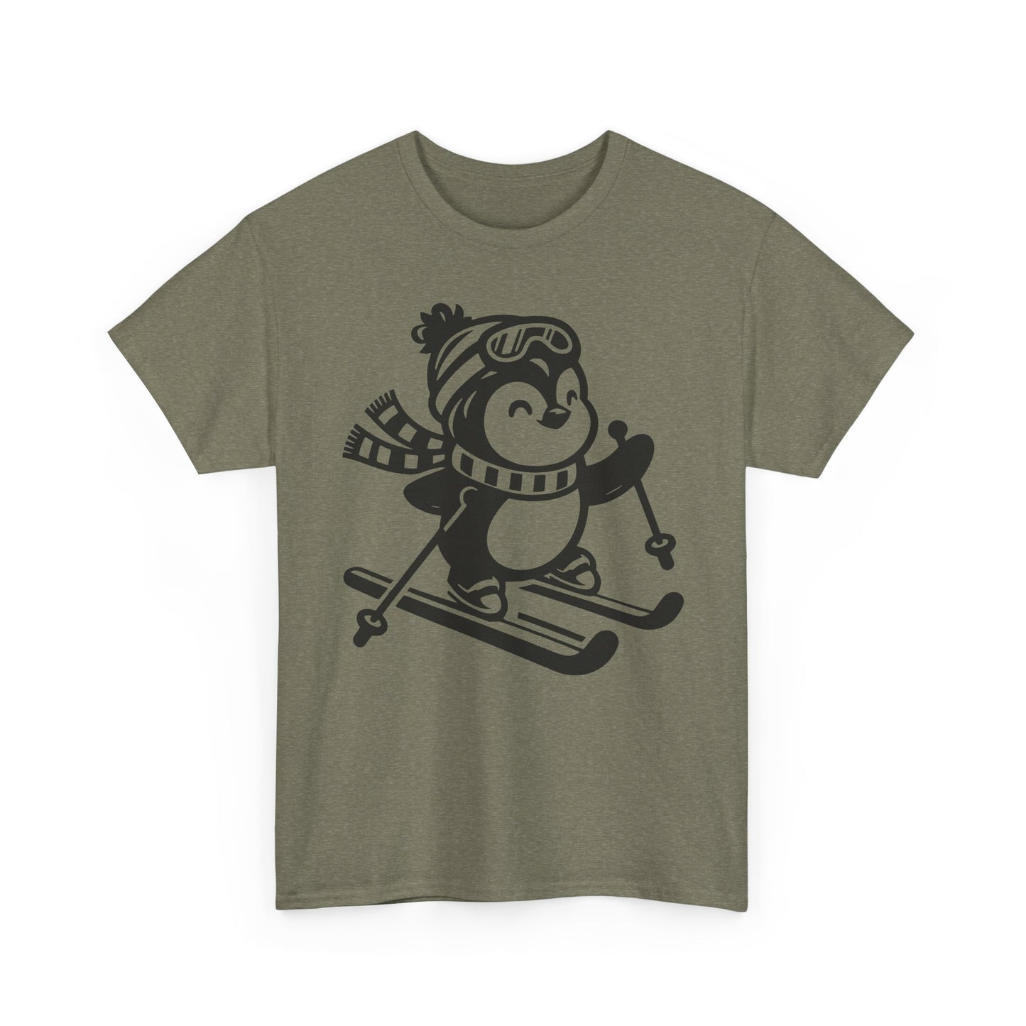 Skiing Penguin T-Shirt – Cute Winter Ski Tee