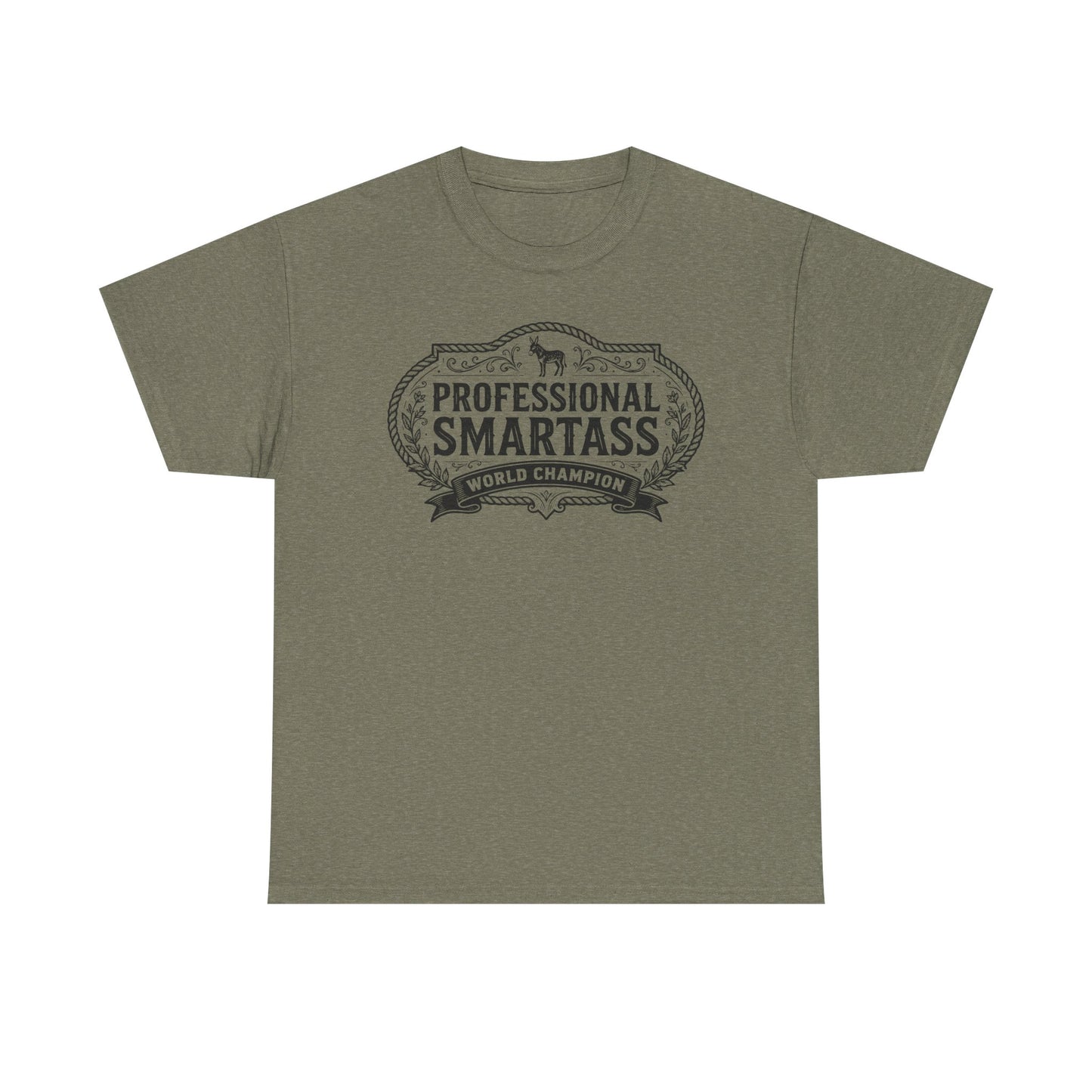 Professional Smartass Tee - 'Professional Smartass World Champion' Funny Graphic T-Shirt