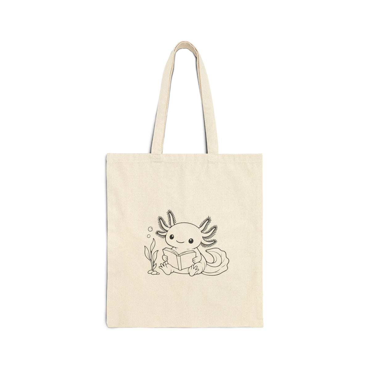 Axolotl Book Nook Tote Bag