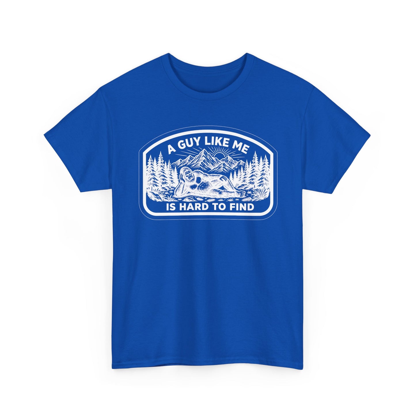 A Guy Like Me Is Hard to Find T-Shirt — Vintage Outdoors Fishing Tee -White