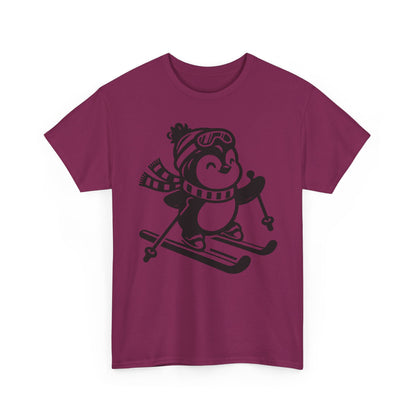 Skiing Penguin T-Shirt – Cute Winter Ski Tee