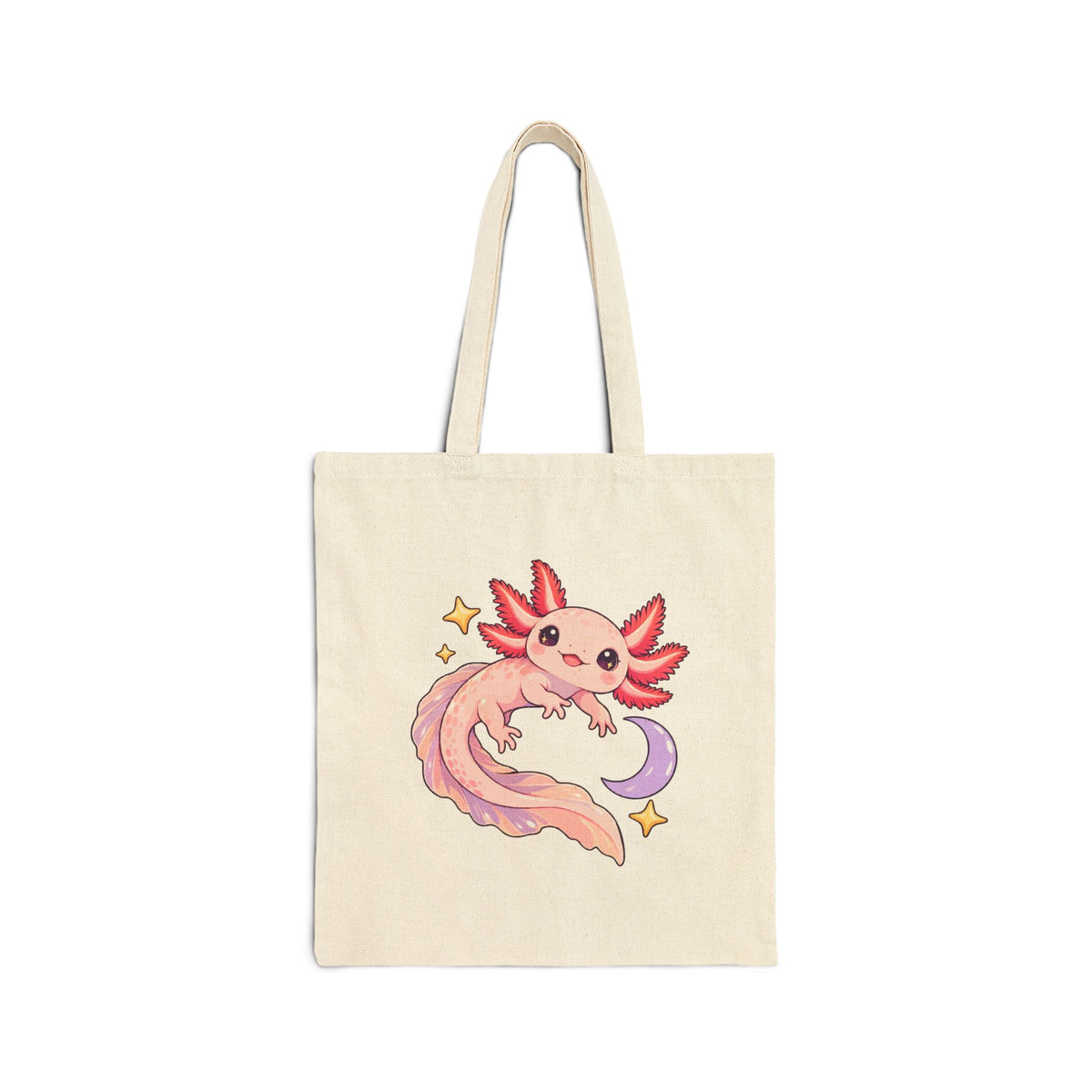 Axolotl Starry Swimmer Tote Bag