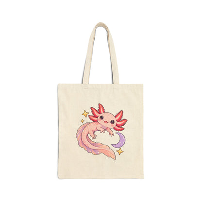 Axolotl Starry Swimmer Tote Bag