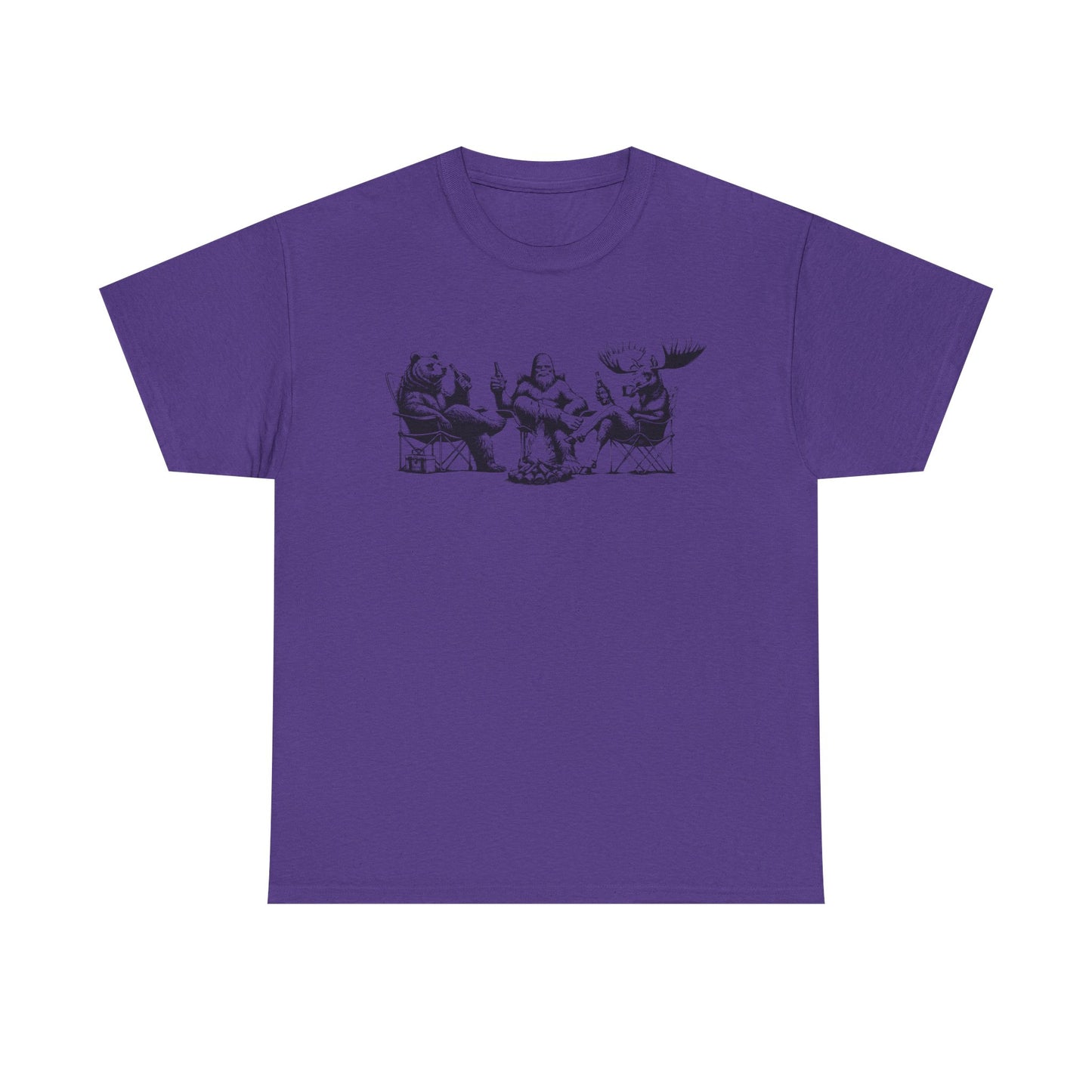 by the Fire T-Shirt — Whimsical Woodland Camping Tee