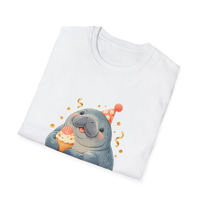 Chubby Mermaid Party at the Sandbar Manatee T-Shirt