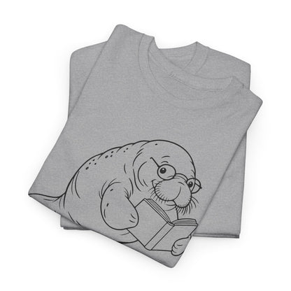 Chubby Mermaid Bookworm Buoyancy Manatee T-Shirt