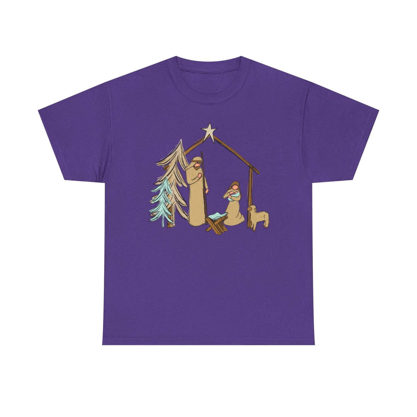 Nativity Llama Christmas Tee — Cute Holiday Nativity Alpaca Shirt