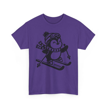 Skiing Penguin T-Shirt – Cute Winter Ski Tee