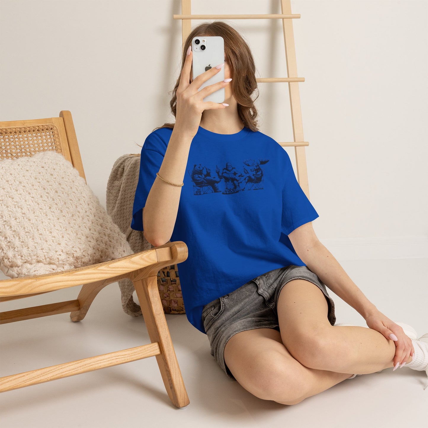 by the Fire T-Shirt — Whimsical Woodland Camping Tee