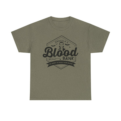 Blood Bank Tee — Dracula Vintage Vampire Graphic T-Shirt