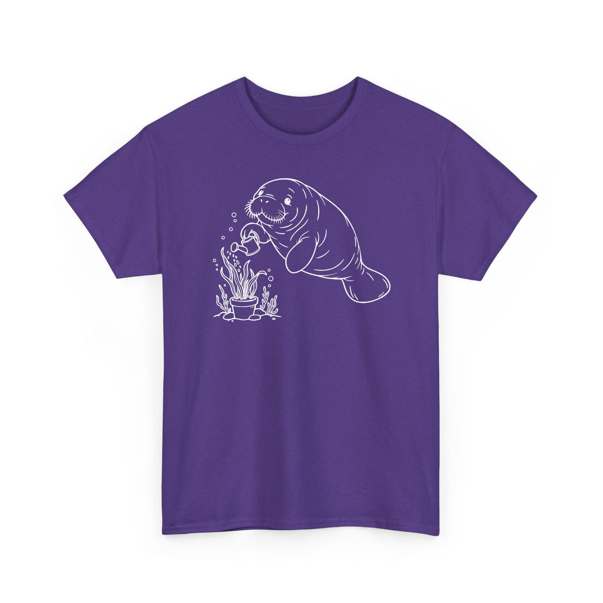 Chubby Mermaid Ocean Gardener Manatee T-Shirt